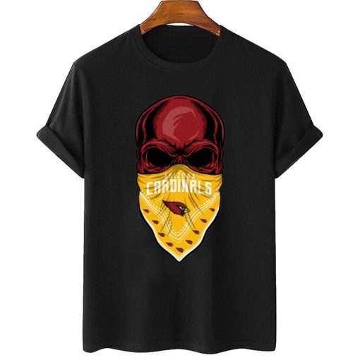 T Shirt Women 2 DSBN001 Skull Wear Bandana Arizona Cardinals T Shirt