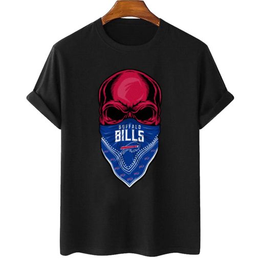 T Shirt Women 2 DSBN049 Skull Wear Bandana Buffalo Bills T Shirt 1