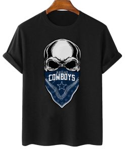 T Shirt Women 2 DSBN129 Skull Wear Bandana Dallas Cowboys T Shirt