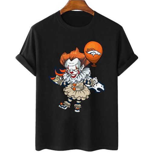 T Shirt Women 2 DSBN152 It Clown Pennywise Denver Broncos T Shirt