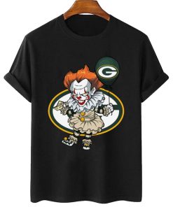 T Shirt Women 2 DSBN180 It Clown Pennywise Green Bay Packers T Shirt