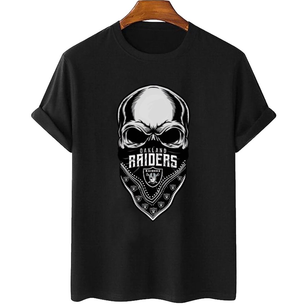 Skull Wear Bandana Las Vegas Raiders T-Shirt - Cruel Ball