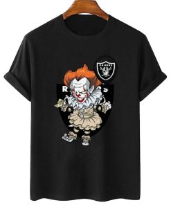 T Shirt Women 2 DSBN266 It Clown Pennywise Las Vegas Raiders T Shirt
