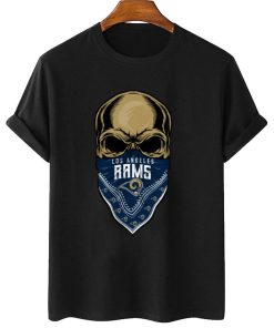 T Shirt Women 2 DSBN289 Skull Wear Bandana Los Angeles Rams T Shirt
