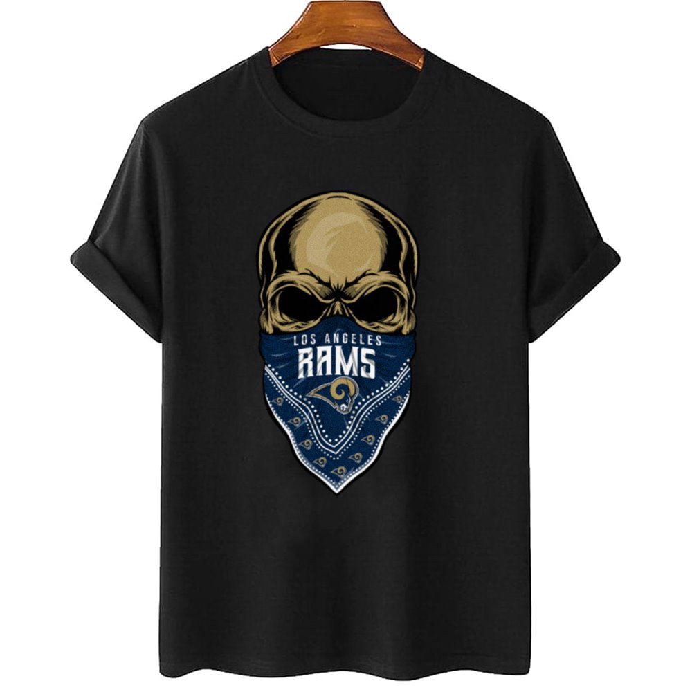 Skull Wear Bandana Los Angeles Rams T-Shirt