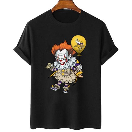 T Shirt Women 2 DSBN323 It Clown Pennywise Minnesota Vikings T Shirt