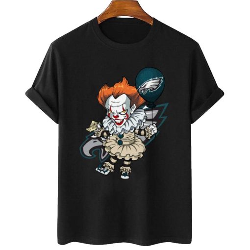 T Shirt Women 2 DSBN403 It Clown Pennywise Philadelphia Eagles T Shirt