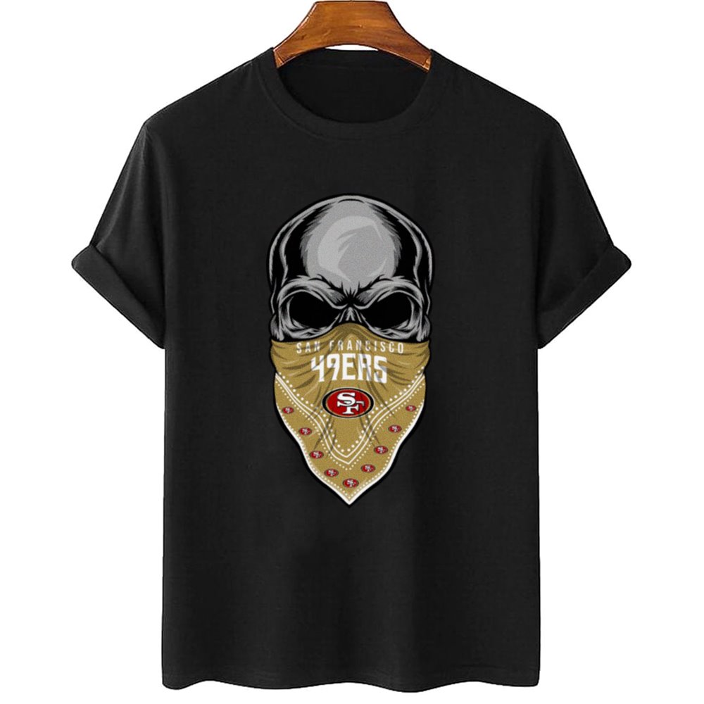 Skull Wear Bandana San Francisco 49Ers T-Shirt