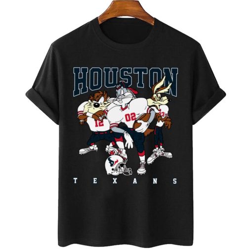 T Shirt Women 2 DSLT13 Houston Texans Bugs Bunny And Taz Player T Shirt