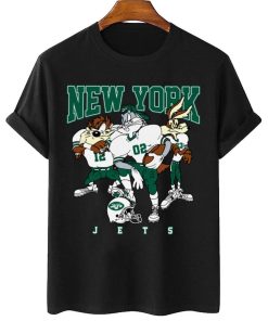 T Shirt Women 2 DSLT25 New York Jets Bugs Bunny And Taz Player T Shirt
