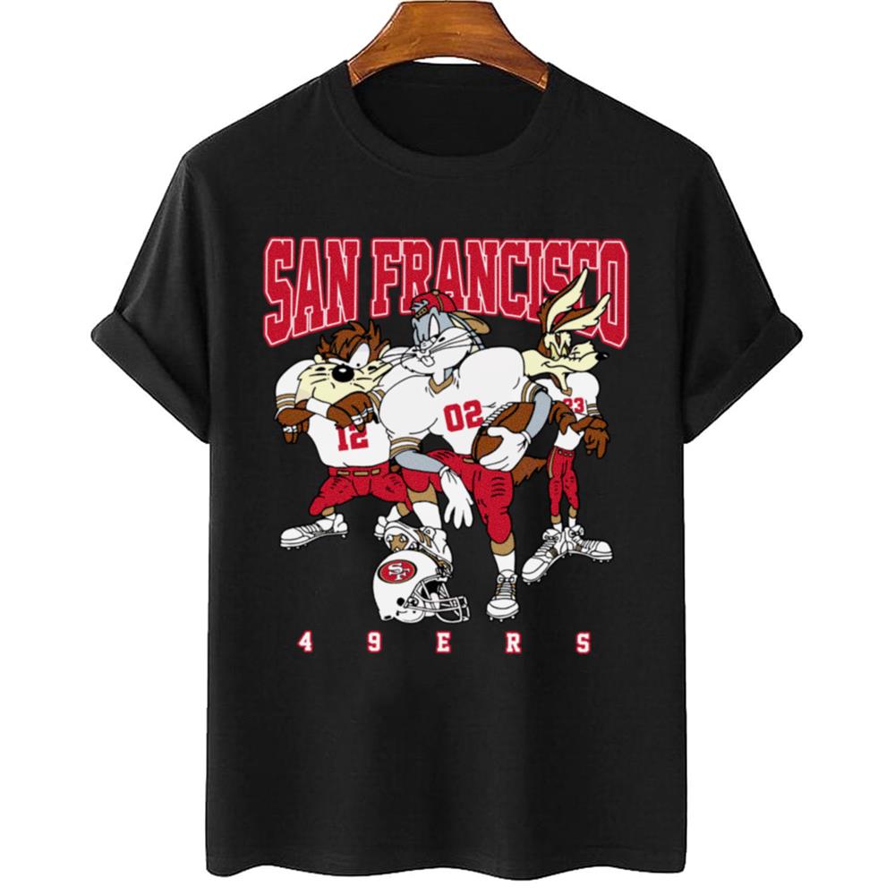 San Francisco 49ers Bugs Bunny And Taz Player T-Shirt