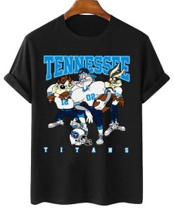 T Shirt Women 2 DSLT31 Tennessee Titans Bugs Bunny And Taz Player T Shirt