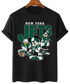 T Shirt Women 2 DSMK25 New York Jets Mickey Donald Duck And Goofy Football Team T Shirt