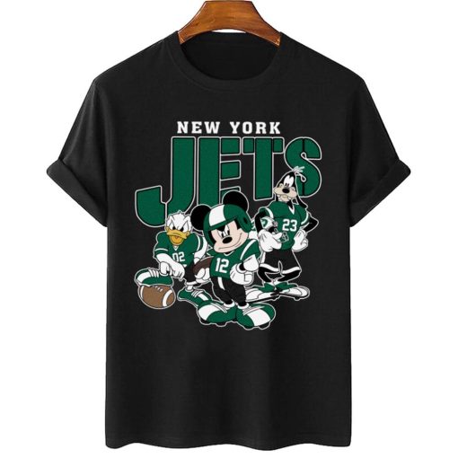 T Shirt Women 2 DSMK25 New York Jets Mickey Donald Duck And Goofy Football Team T Shirt