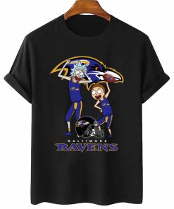 T Shirt Women 2 DSRM03 Rick And Morty Fans Play Football Baltimore Ravens