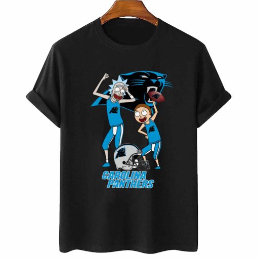 T Shirt Women 2 DSRM05 Rick And Morty Fans Play Football Carolina Panthers