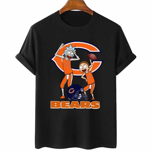 T Shirt Women 2 DSRM06 Rick And Morty Fans Play Football Chicago Bears