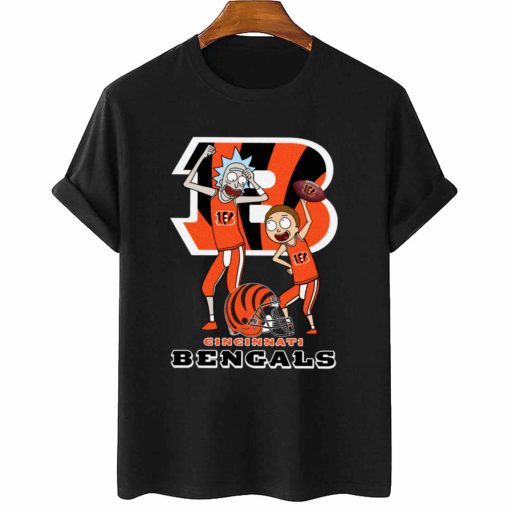 T Shirt Women 2 DSRM07 Rick And Morty Fans Play Football Cincinnati Bengals