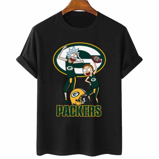 T Shirt Women 2 DSRM12 Rick And Morty Fans Play Football Green Bay Packers
