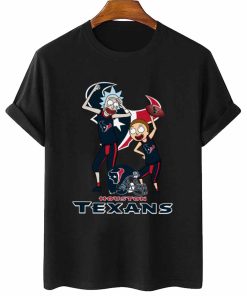 T Shirt Women 2 DSRM13 Rick And Morty Fans Play Football Houston Texans