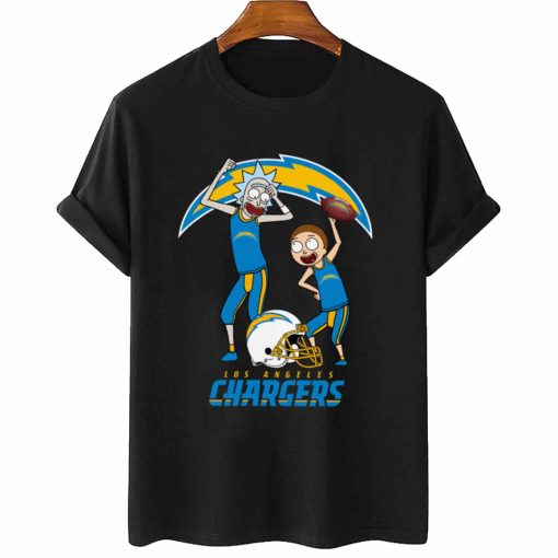 T Shirt Women 2 DSRM18 Rick And Morty Fans Play Football Los Angeles Chargers
