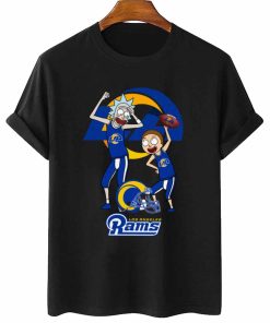 T Shirt Women 2 DSRM19 Rick And Morty Fans Play Football Los Angeles Rams