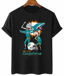 T Shirt Women 2 DSRM20 Rick And Morty Fans Play Football Miami Dolphins