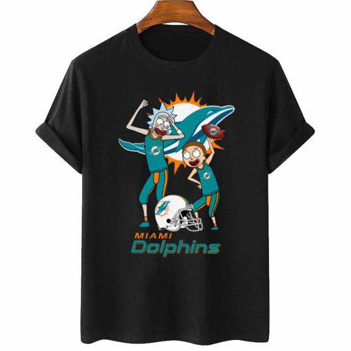 T Shirt Women 2 DSRM20 Rick And Morty Fans Play Football Miami Dolphins
