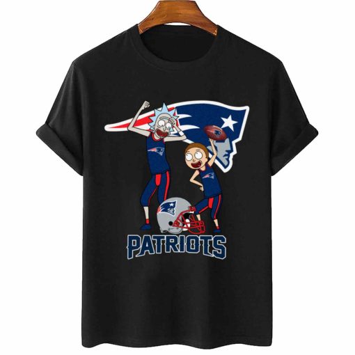 T Shirt Women 2 DSRM22 Rick And Morty Fans Play Football New England Patriots