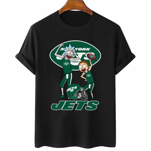 T Shirt Women 2 DSRM25 Rick And Morty Fans Play Football New York Jets
