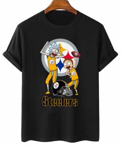 T Shirt Women 2 DSRM27 Rick And Morty Fans Play Football Pittsburgh Steelers