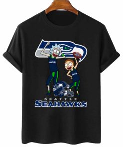 T Shirt Women 2 DSRM29 Rick And Morty Fans Play Football Seattle Seahawks