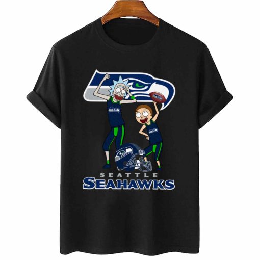 T Shirt Women 2 DSRM29 Rick And Morty Fans Play Football Seattle Seahawks