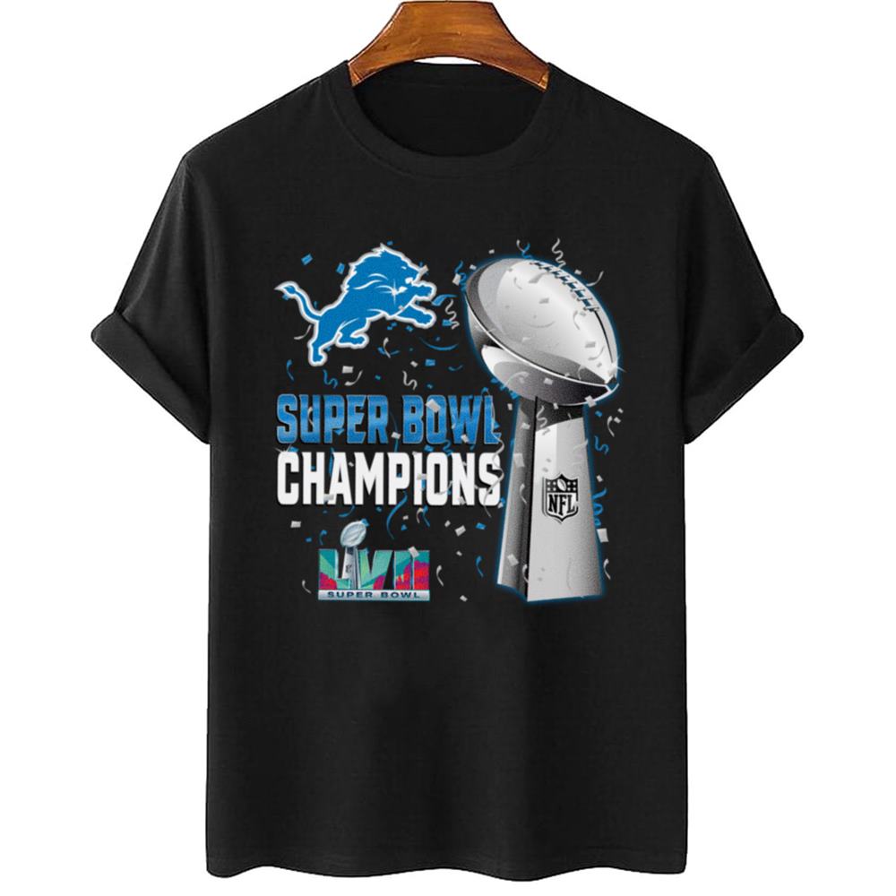 Detroit Lions Super Bowl LVII 2023 Champions T-Shirt