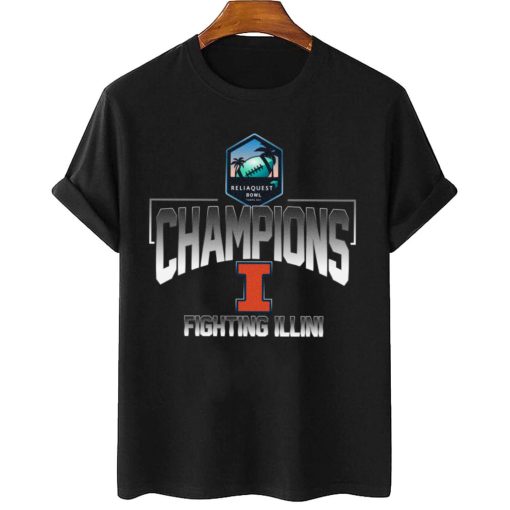 T Shirt Women 2 Fighting Illini ReliaQuest Bowl Champions T Shirt