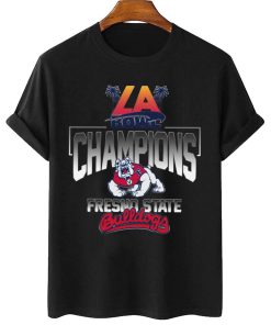 T Shirt Women 2 Fresno State Bulldogs LA Bowl Champions T Shirt