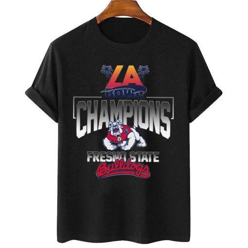 T Shirt Women 2 Fresno State Bulldogs LA Bowl Champions T Shirt