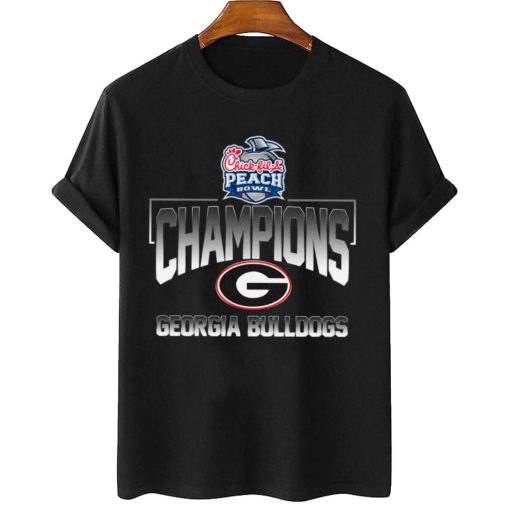 T Shirt Women 2 Georgia Bulldogs Chick Fil A Peach Bowl Champions T Shirt