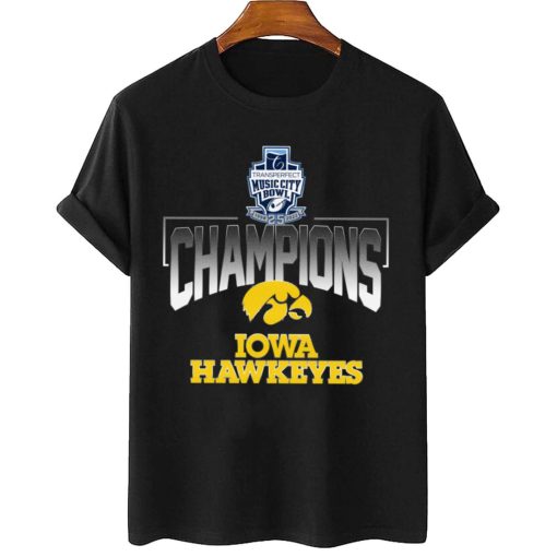 T Shirt Women 2 Iowa Hawkeyes Transperfect Music City Bowl Champions T Shirt