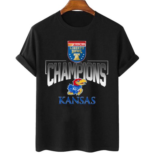 T Shirt Women 2 Kansas Jayhawks Autozone Liberty Bowl Champions T Shirt