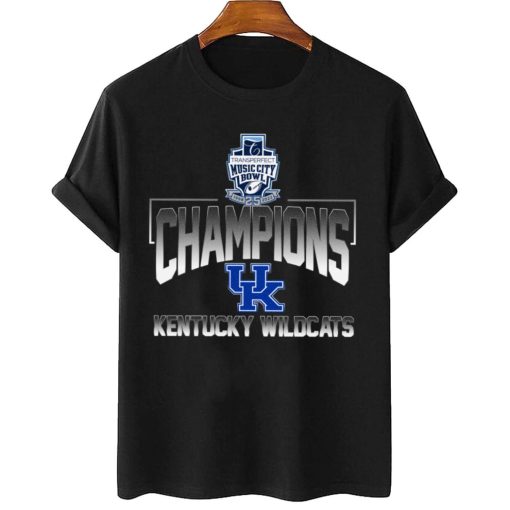 T Shirt Women 2 Kentucky Wildcats Transperfect Music City Bowl Champions T Shirt