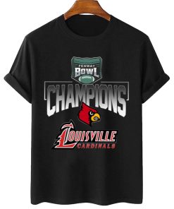 T Shirt Women 2 Louisville Cardinals Wasabi Fenway Bowl Champions T Shirt