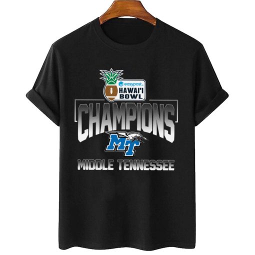 T Shirt Women 2 Middle Tennessee Hawaii bowl Champions T Shirt