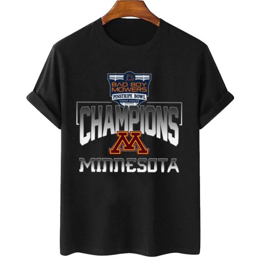 T Shirt Women 2 Minnesota Golden Gophers Mowers Pinstripe Bowl Champions T Shirt