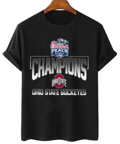 T Shirt Women 2 Ohio State Buckeyes Chick Fil A Peach Bowl Champions T Shirt