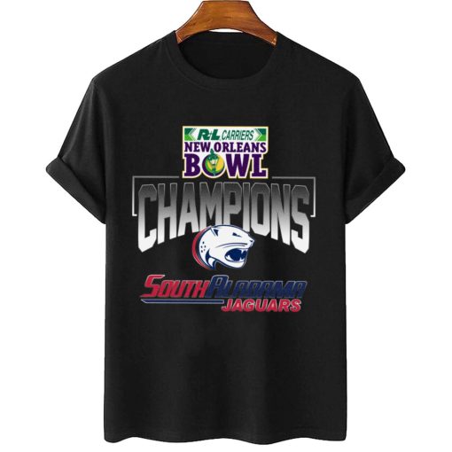 T Shirt Women 2 South Alabama Jaguars New Orleans Bowl Champions T Shirt