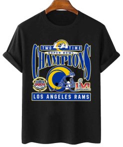 T Shirt Women 2 TSBN168 Two Time Super Bowl Champions Los Angeles Rams T Shirt