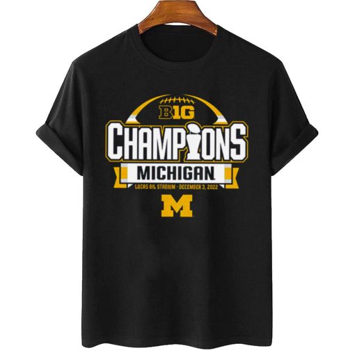 T Shirt Women 2 TSBN173 Michigan Wolverines Big Ten Football Conference Champions T Shirt