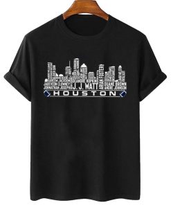 T Shirt Women 2 TSSK03 Houston All Time Legends Football City Skyline T Shirt