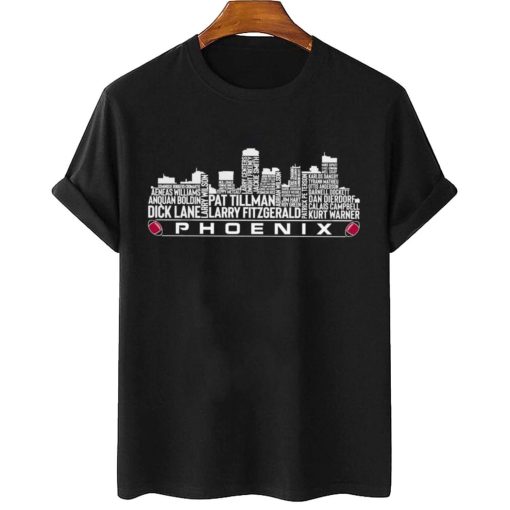 T Shirt Women 2 TSSK06 Phoenix All Time Legends Football City Skyline Arizona Cardinals T Shirt
